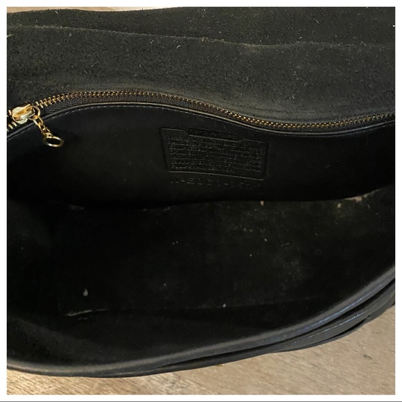 Black Leather Vintage, Coach stewardess bag - Picture 7 of 12